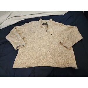 WOOLRICH - Men's 1/4 Zip Long Sleeve Gray Pullover Sweater - Size XX-Large - XXL